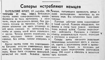 Саперы истребляют немцев